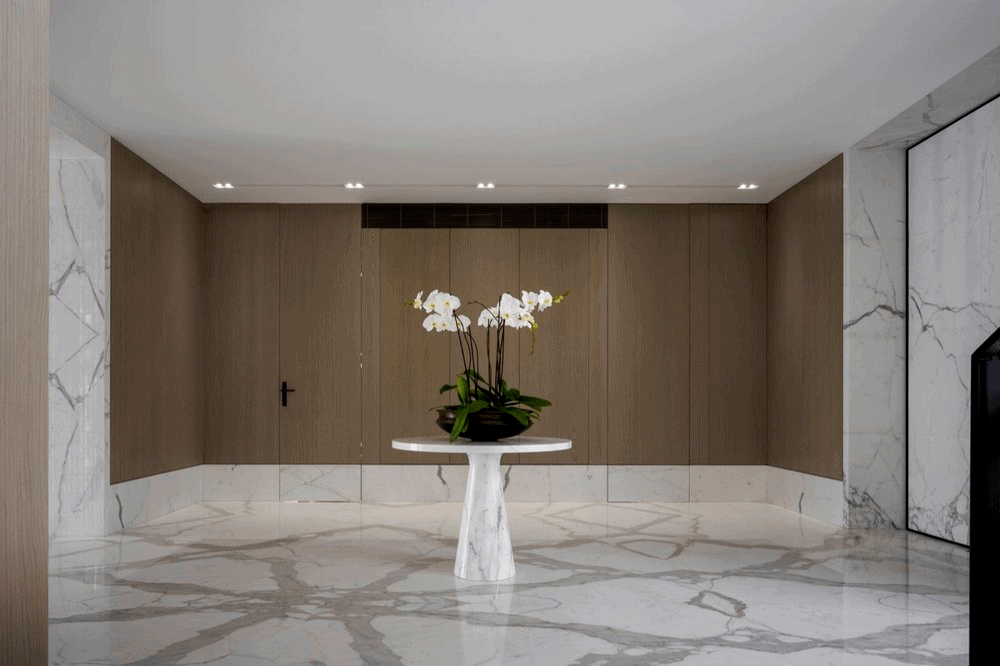 Calacatta marble entry foyer2