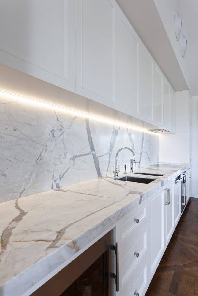 Statuario Venato Kitchenette Benchtop