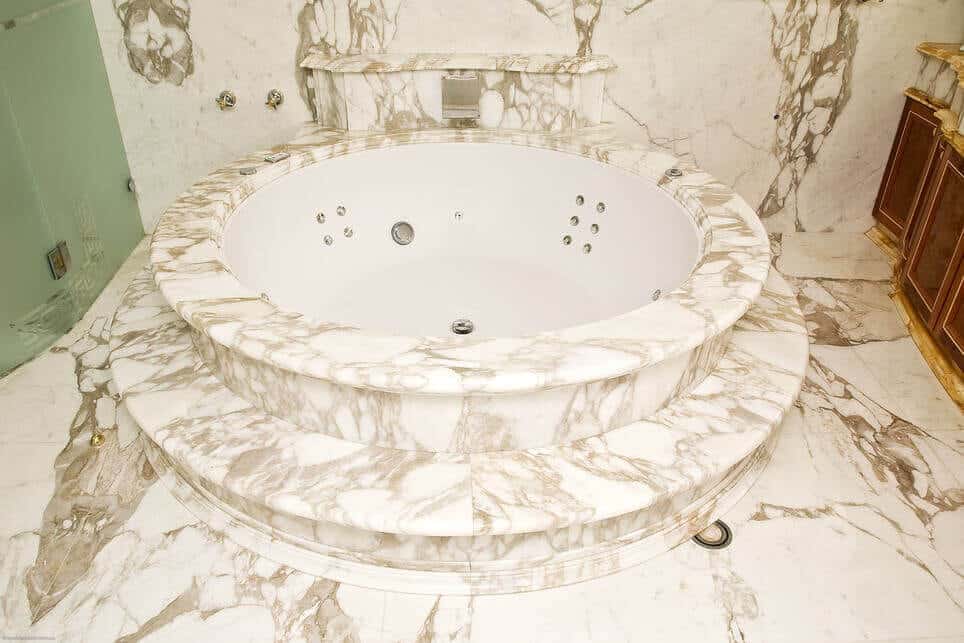 arabescato marble bath surrounds