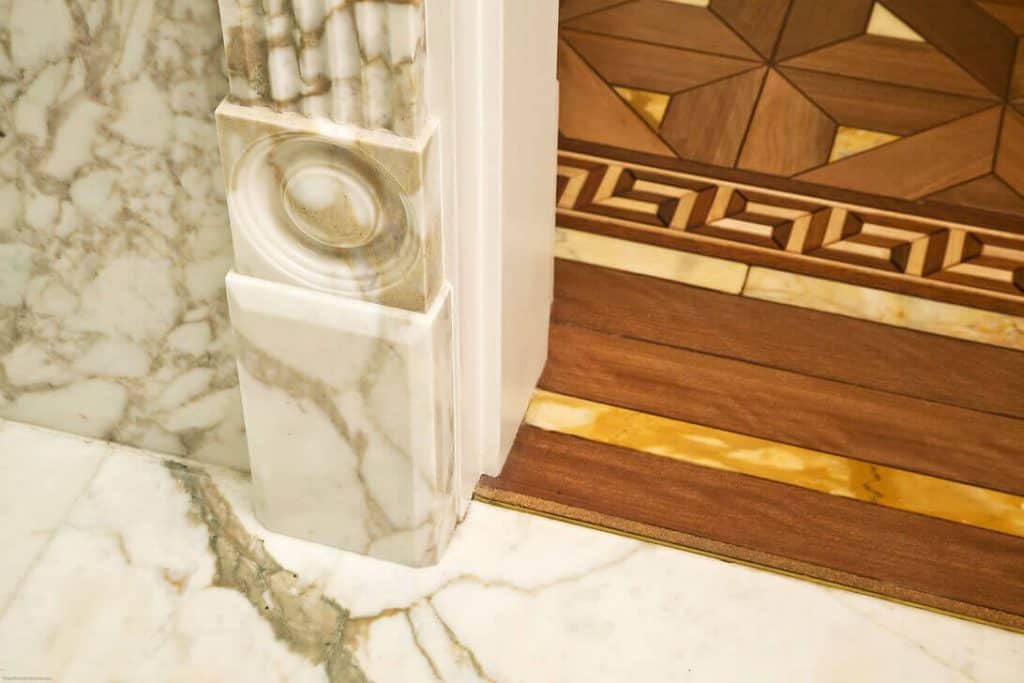 arabescato marble door reveal