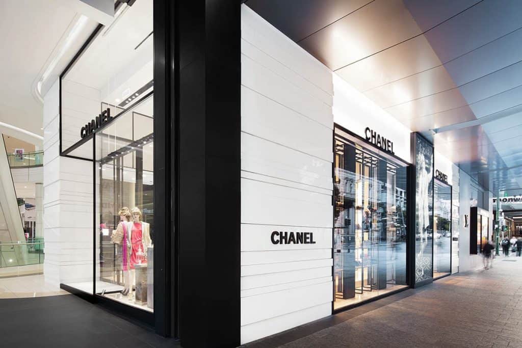 brisbane chanel boutique facade