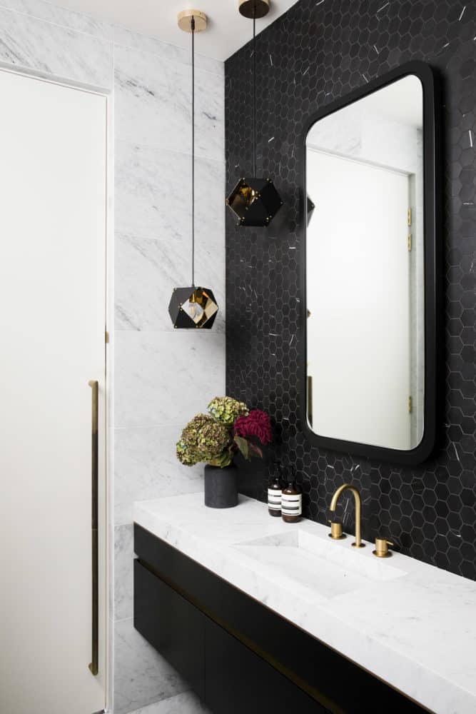 carrara bespoke sloping vanity