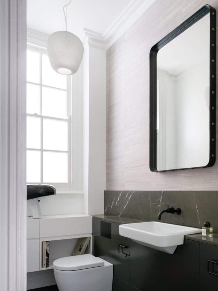 pietra grey vanity and splashback