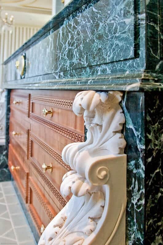 verde tinos marble vanity unit