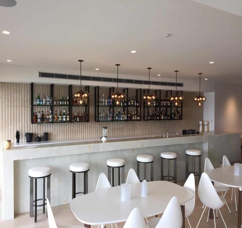 white onyx bar surround
