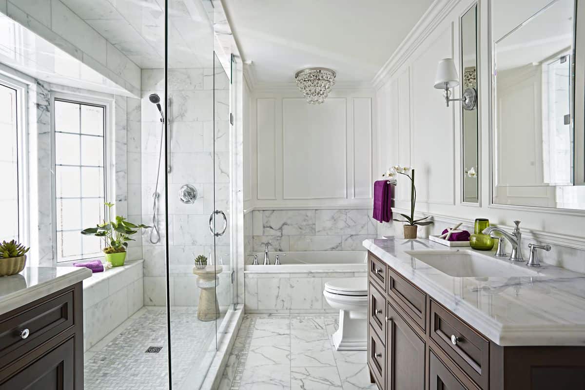Quartz Granite or Marble for the Bathroom