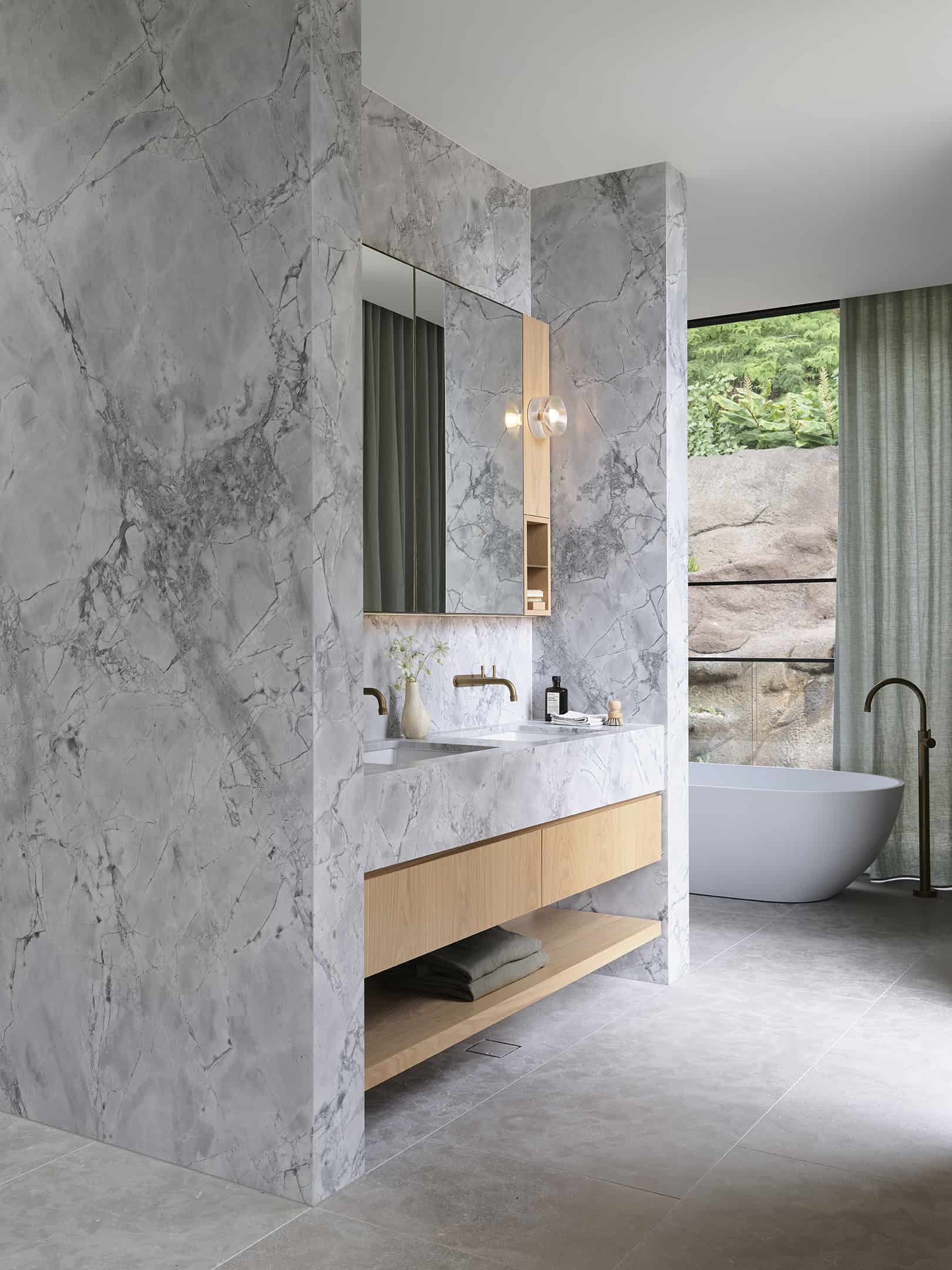 Super White Bathroom Walls
