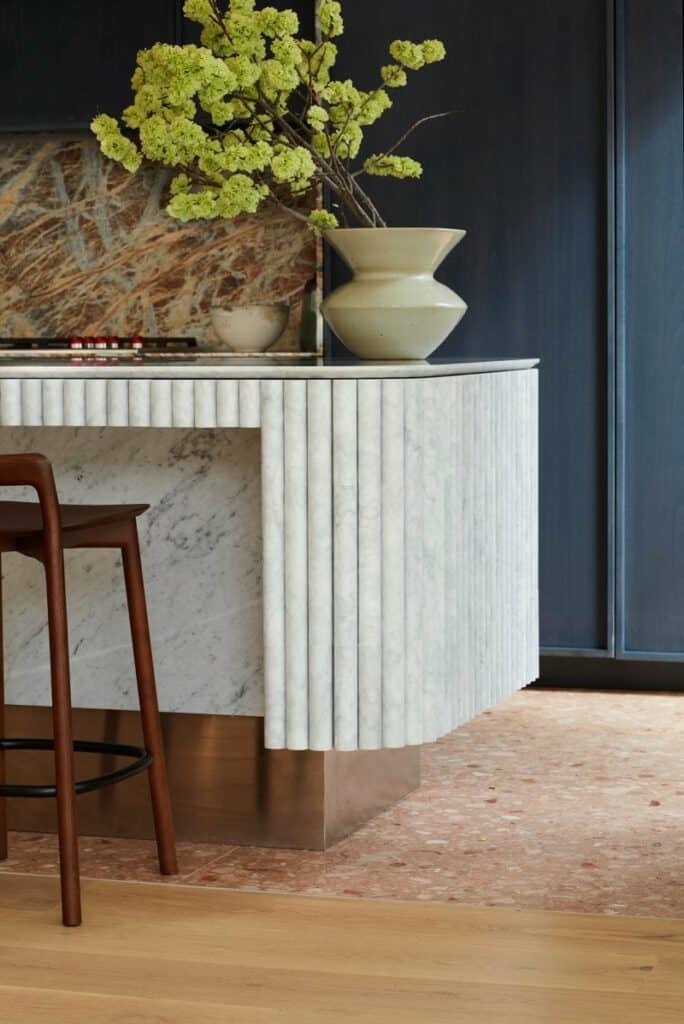Blue Dreams Marble Splashback