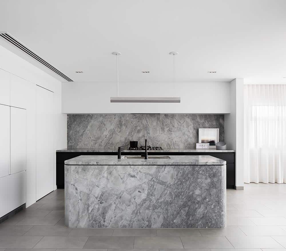 Super White Kitchen Island