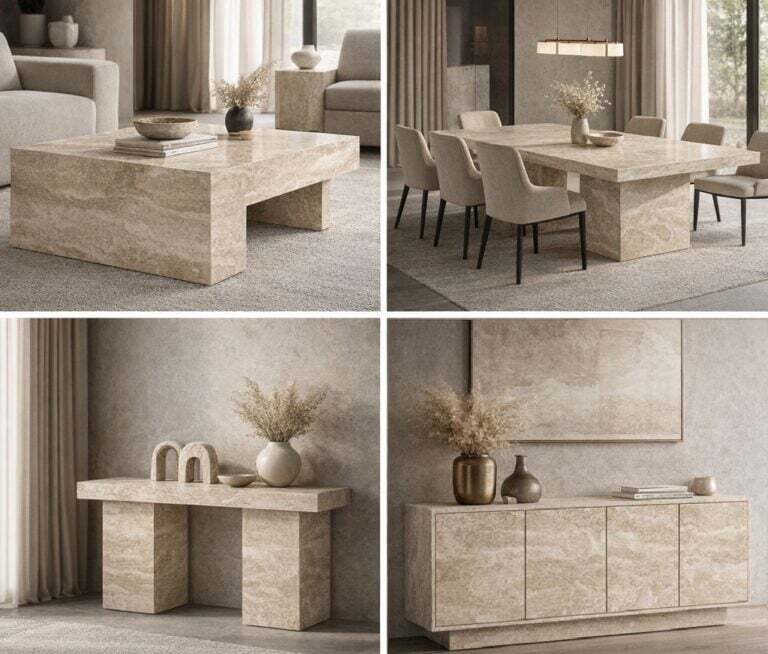 Travertine Furniture Items