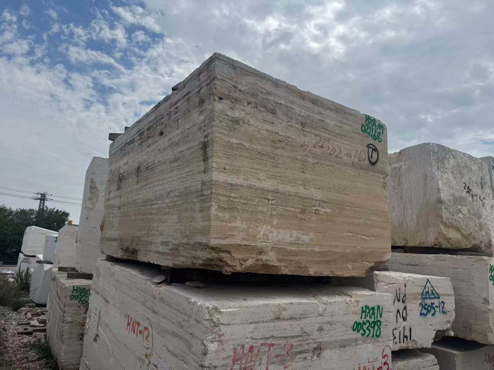 travertine block