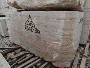 travertine block raw