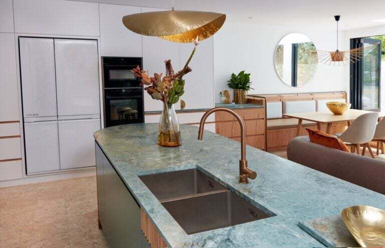 Turquoise Green Granite Island Enmore Residence
