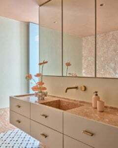 Coral Pink Vanity